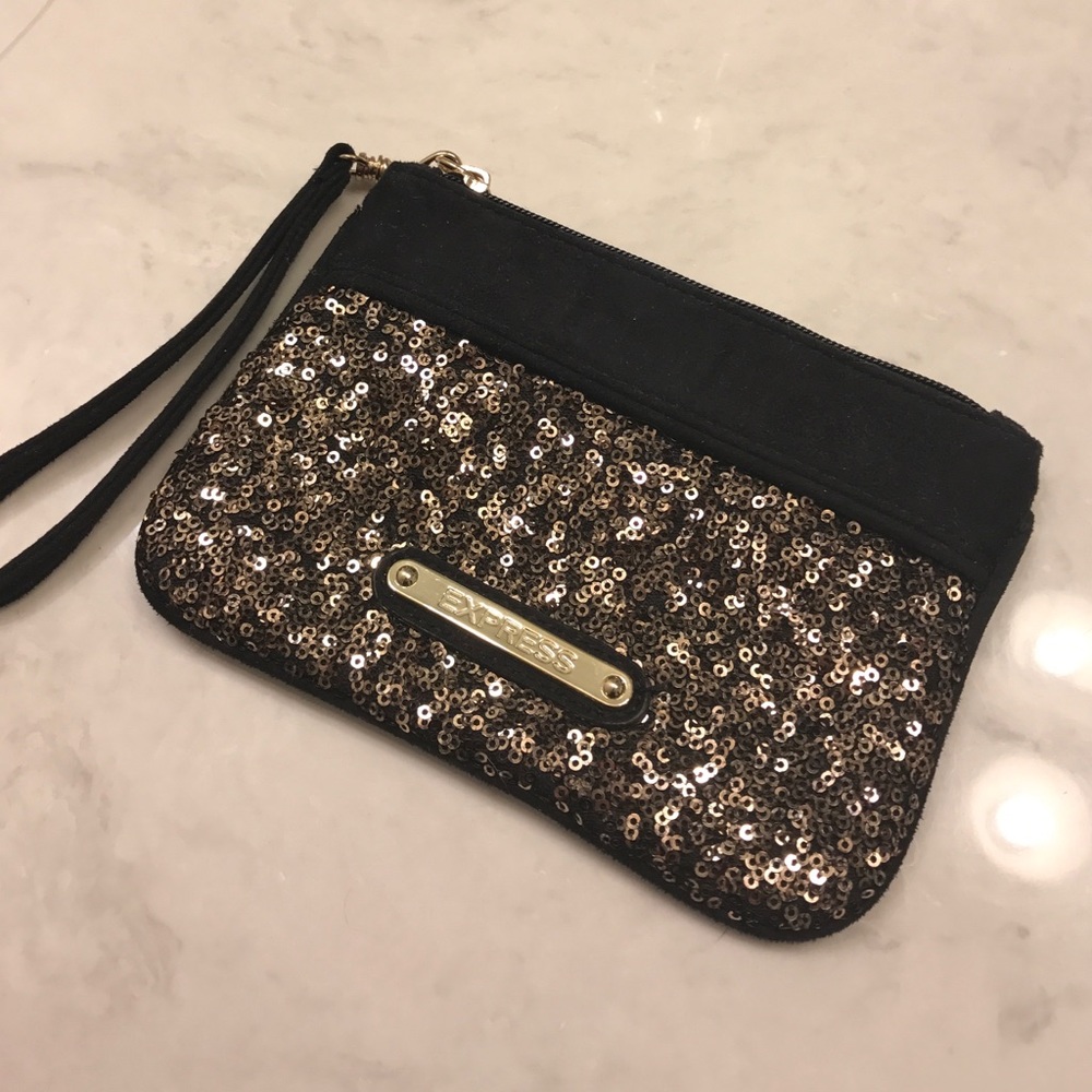 Express sequin‎ wristlet